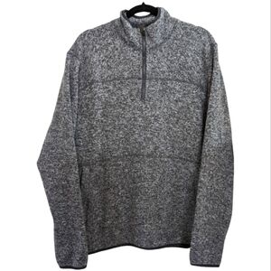 Woolrich Heathered Gray Quarter Zip Sweatshirt Size XL